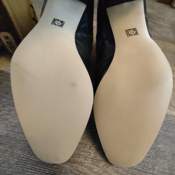 Anne Klein Akgansee Black Boots Size 8 - Picture 15 of 16